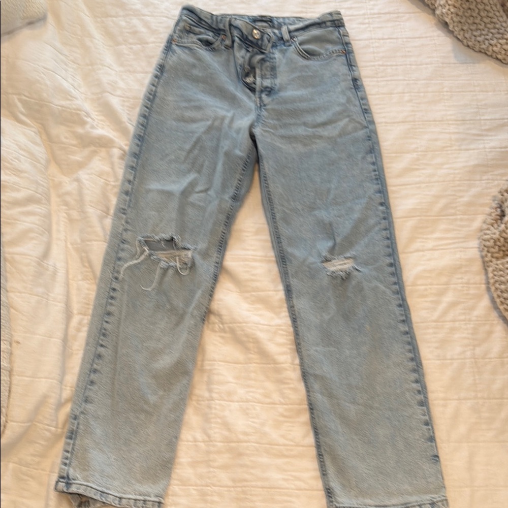 Wild Fable Light Blue Distressed Women Jeans